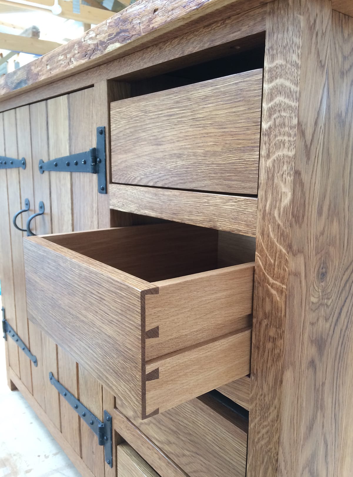 Brown Oak Kitchen Unit