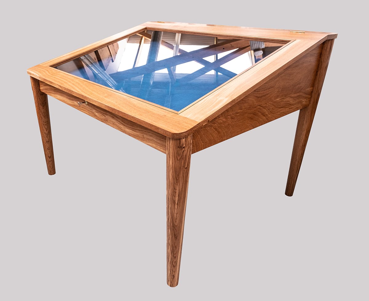 Army Air Corps Guidon Display Cabinet