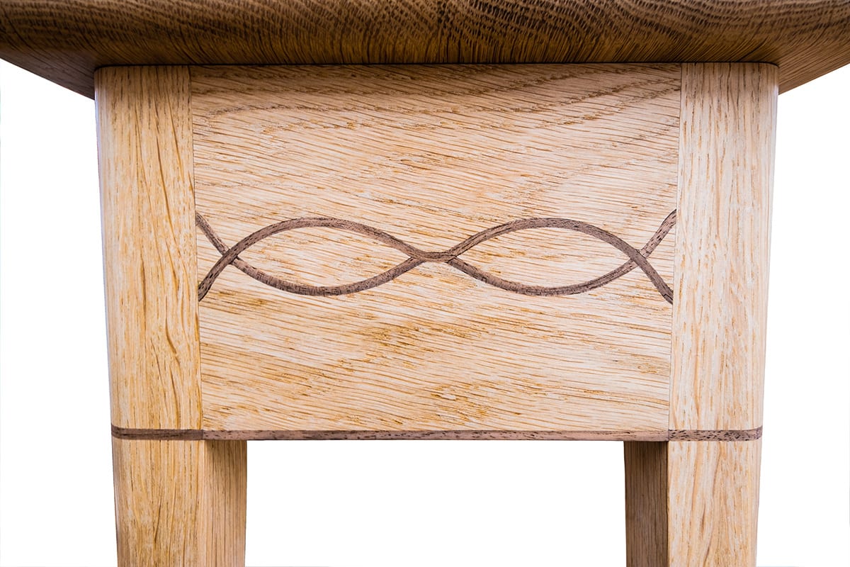 Hall Table with Walnut Inlay