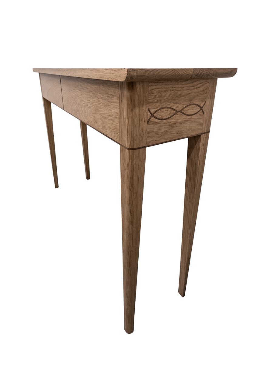 Hall Table with Walnut Inlay