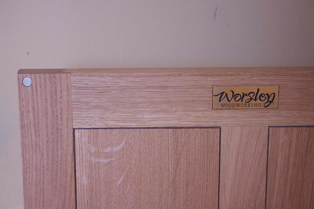 Oak Breakfront Bookcase