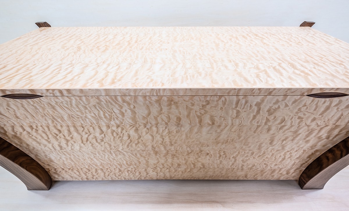 Maple and Black Walnut Ottoman