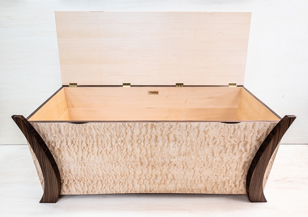 Maple and Black Walnut Ottoman