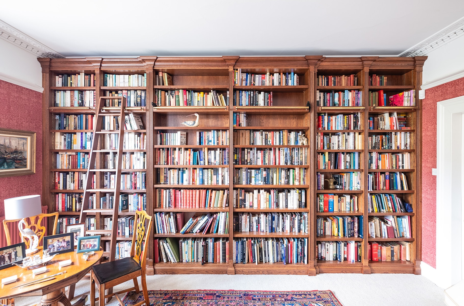 Victorian Break Fronted Library 